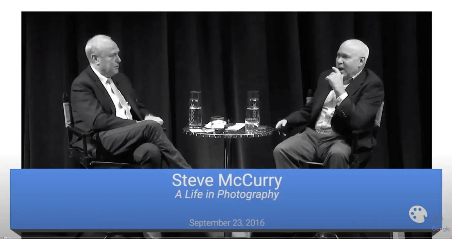 Steve McCurry: A life in Photography, Talks at Google